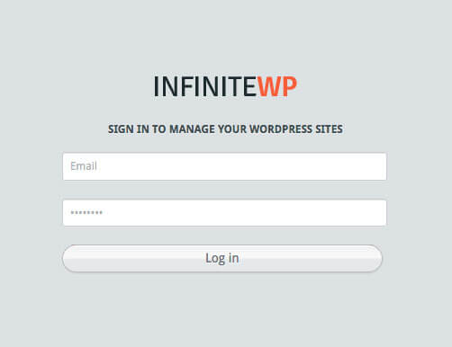 infiniteWP Login