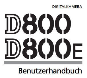 Nikon D800/D800E Handbuch