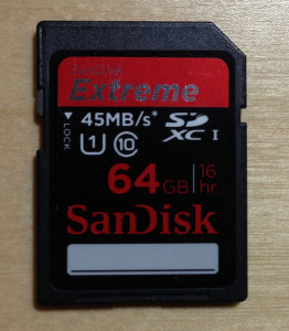 SanDisk SD Karte mit 64 GB