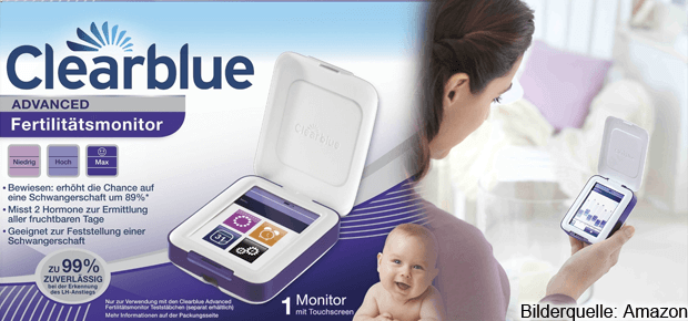 Clearblue Advanced Fertilitätsmonitor Test, Erfahrungen mit dem schwanger werden dank des Ovulationstest. Kaufempfehlung.