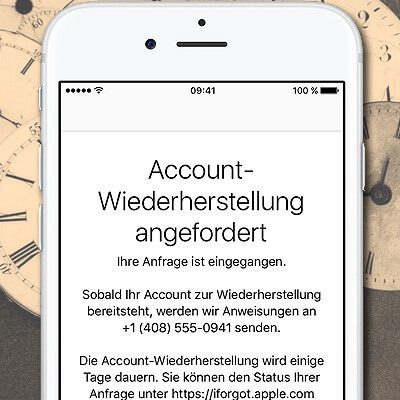 Apple ID vergessen, Apple-ID, iCloud Passwort wiederherstellen, iCloud- Konto, Account Wiederherstellung beantragen, iPhone, Mac, Support