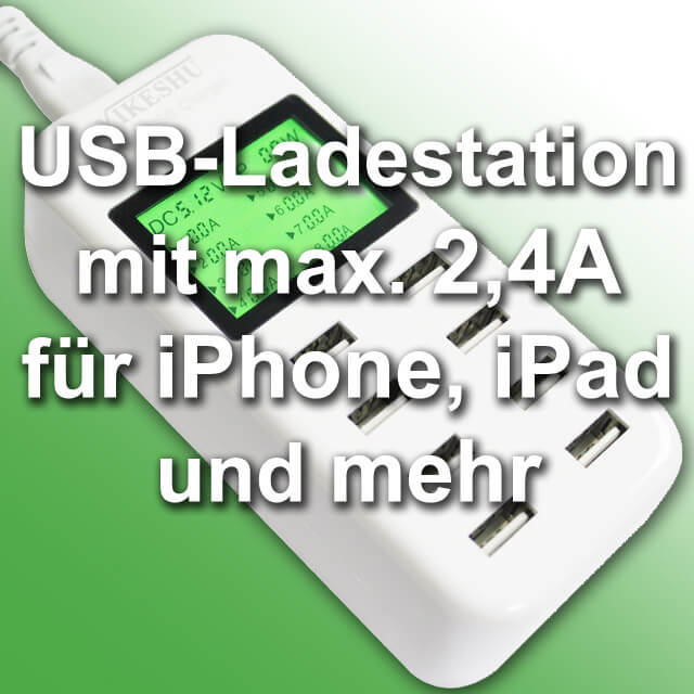 Yikeshu Ladestation mit 8 Anschlüssen