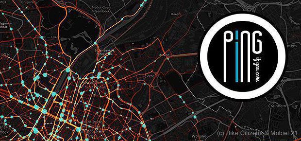 PING if you care! ist eine internationale Aktion mit Bike Citizens aus Österreich und Mobiel 21 aus den Niederlanden. In Brüssel, Belgien, soll sie für mehr Sicherheit für Radfahrer sorgen. Aktuelle Daten gibt es jetzt als Heatmap.