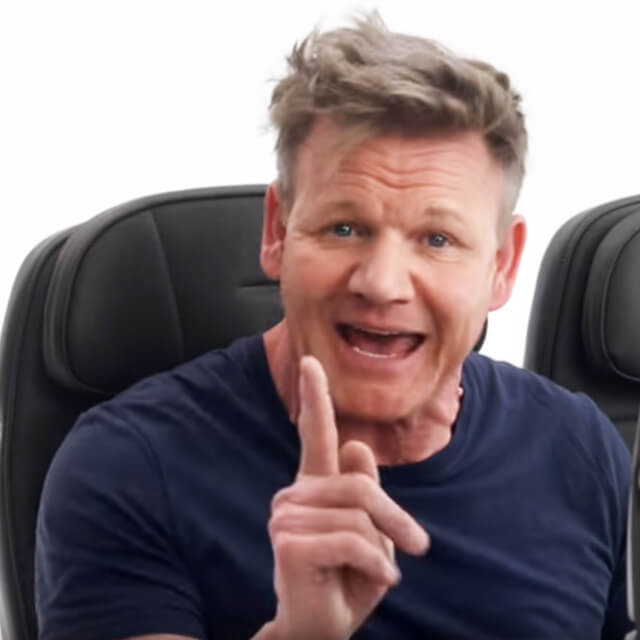 Gordon Ramsay im Safety Video der britischen Fluglinie British Airways