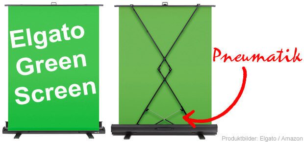 Der Elgato Green Screen ist eine einfache Lösung für alle, die per Chroma-Key den Video-Hintergrund aus ihrem Video editieren wollen. Praktischer Aufsteller mit moderner Falttechnik.