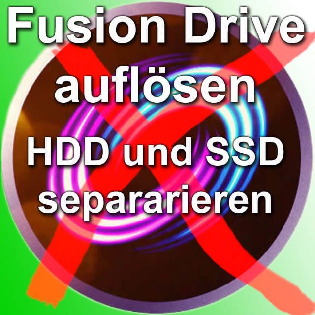 Mac Computer HDD und SSD separieren, trennen, Verbindung auflösen