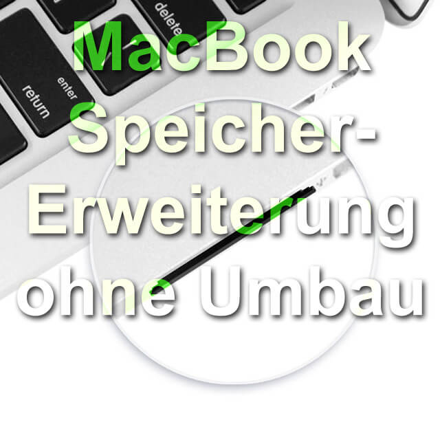 MacBooks Speicher erweitern ohne Umbau mit SD-Speicherkarte