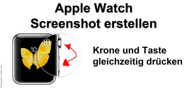 Mit der Digital Crown (Krone) und der Taste an der Seite der Apple Watch könnt ihr einen Screenshot unter watchOS erstellen. Das Bildschirmfoto wird auf dem iPhone gespeichert.