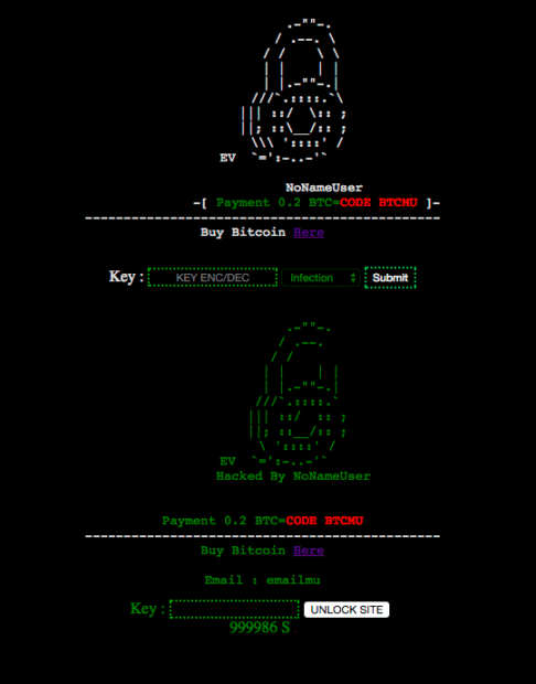 Das Interface der Schadsoftware, mit dem der Code zum Verschlüsseln und Entschlüsseln der Webseiten-Daten realisiert werden kann. (Quelle: Wordfence.com)