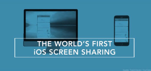 TeamViewer sorgt unter iOS 11 ab dem 31. Oktober 2017 auf dem iPhone und iPad dafür, dass ihr den Bildschirm über Screen-Sharing auf einen Mac übertragen könnt.