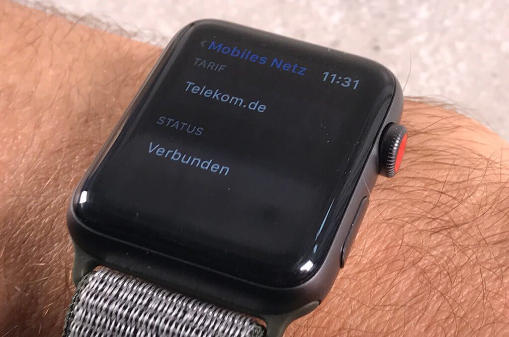 Apple Watch LTE: das mobile Datennetz läßt sich nur mit einer eSIM der Telekom aktivieren.