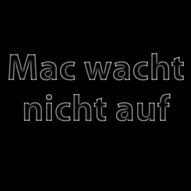 Schlafmodus wird nicht beendet, iMac, MacBook Pro aufklappen, zuklappen