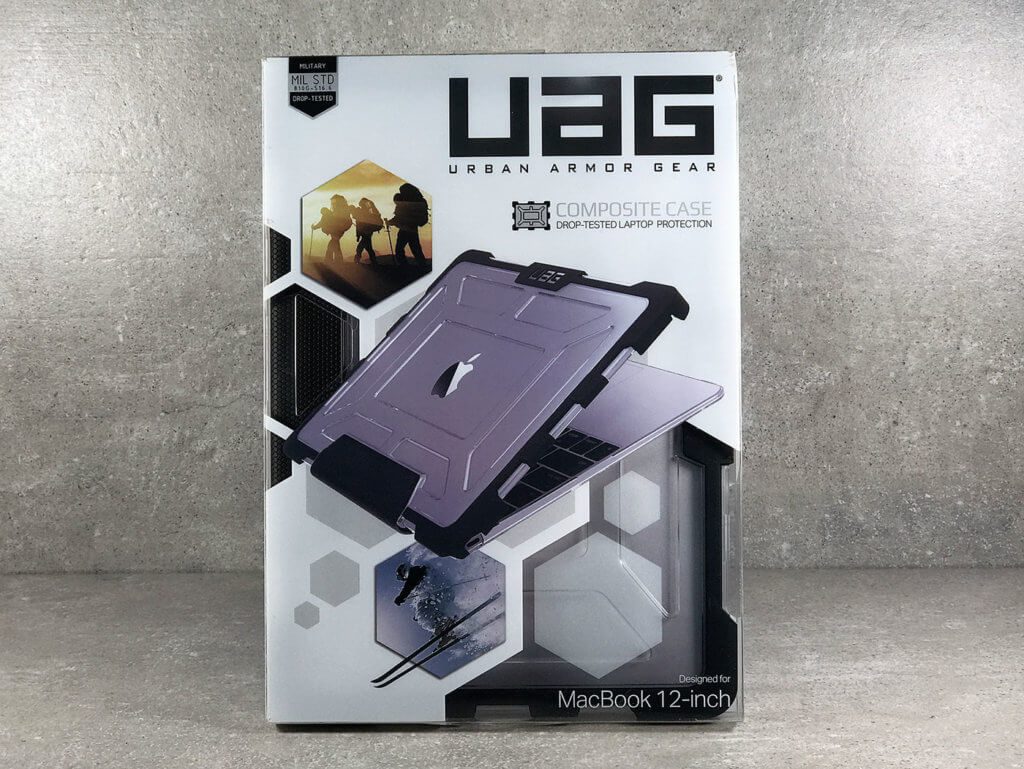 Die UAG Schutzhülle ist schon recht futuristisch von der Optik. Die Packung bietet einen kleinen Vorgeschmack darauf.