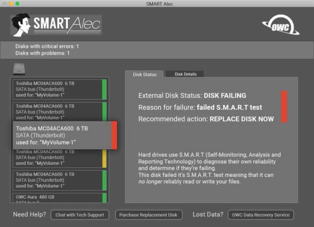 Benutzeroberfläche der Software. Bilderquelle: smartalec.biz