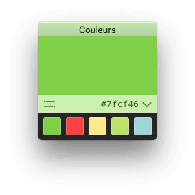 Die kleine Couleurs App für macOS ist ein praktischer Helfer mit wenigen Funktionen.