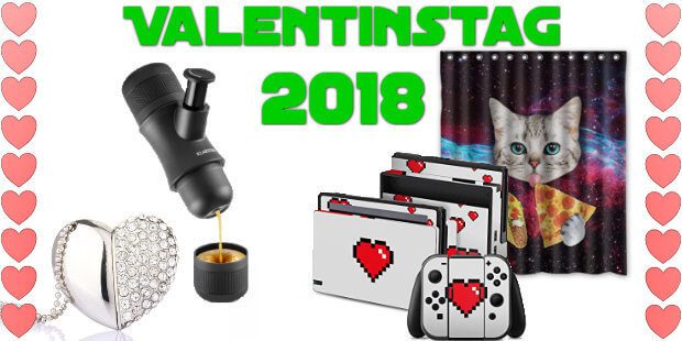 Valentinstag: Geschenke für die Freundin / den Freund aus den Bereichen Nerdtum, Gadgets und Gaming findet ihr hier.