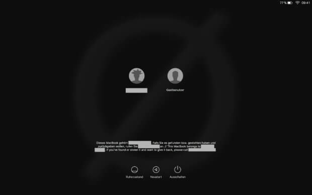 Auf dem Apple Mac Sperrbildschirm / Anmeldefenster einen eigenen Text als Nachricht festlegen - das geht ganz einfach in den Systemeinstellungen von macOS.