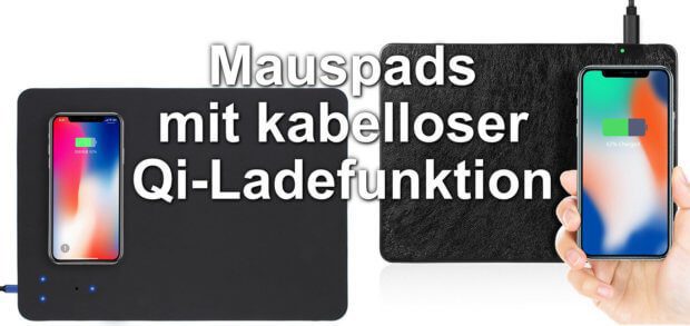 Das passende Mauspad mit Qi-Technologie als kabelloses Ladegerät fürs Akku aufladen per Induktion könnt ihr hier finden und per Amazon Prime kaufen. Die Modelle sind für Rechtshänder und Linkshänder anwendbar.