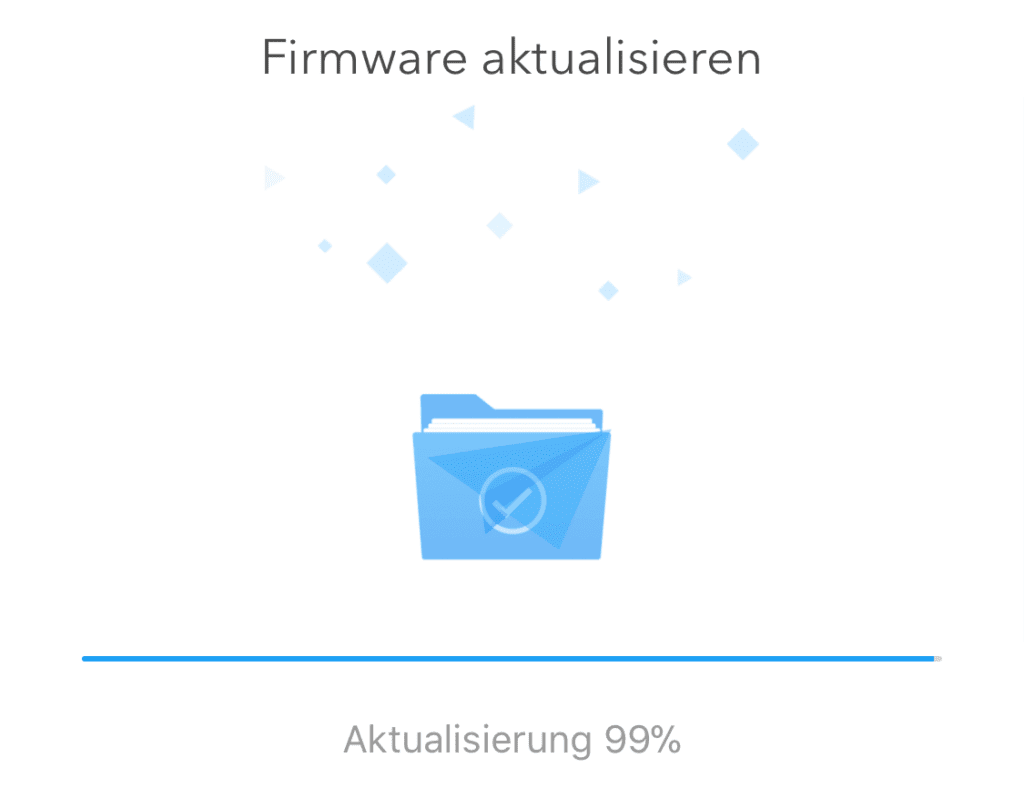 Was tun, wenn das Update hängt? Bei 99% ist fast alles geschafft und es schadet nicht, wenn man alle Geräte aus- und wieder einschaltet.