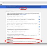 Die Google Chrome Einstellungen bieten einen erweiterten Bereich, der euch das richtige Menü aufzeigt.