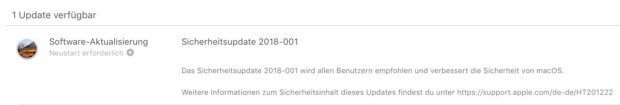 Das Update für macOS 10.13 High Sierra findet ihr im App Store. Es erfordert einen Neustart des Mac.