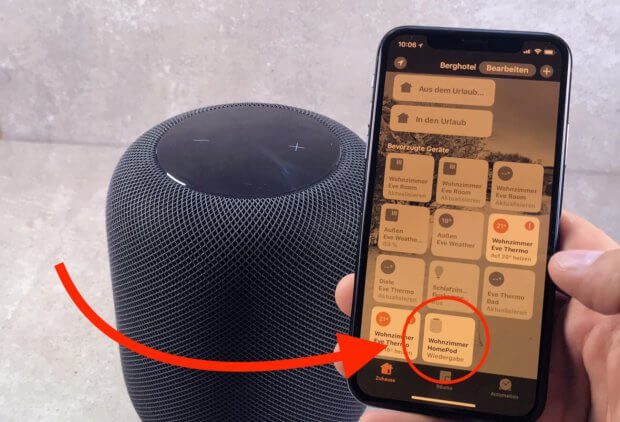 Die HomePod Einstellungen findet ihr in der Apple Home App, in der alle HomeKit-Geräte verwaltet werden.