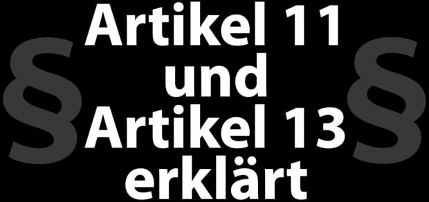 Was ist Artikel 13? Um was geht es in Artikel 11? Was will die EU mit der neuen Verordnung (außer beweisen, dass sie das Internet nicht verstanden hat)? Hier eine Erklärung in Text und Video sowie die Petition gegen das Papier.