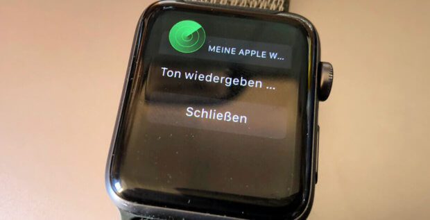 Find my Apple Watch - eine solche App fehlt zwar, aber die Einstellungen auf dem iPhone lassen das Orten und das Abspielen eines Signaltons zu.