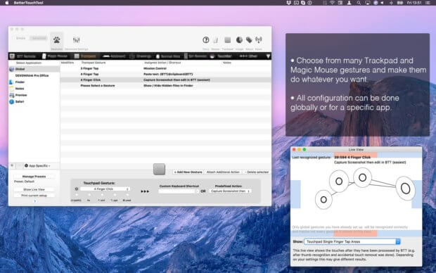 Das BetterTouchTool könnt ihr euch auf der Seite der Entwickler aus Deutschland herunterladen.