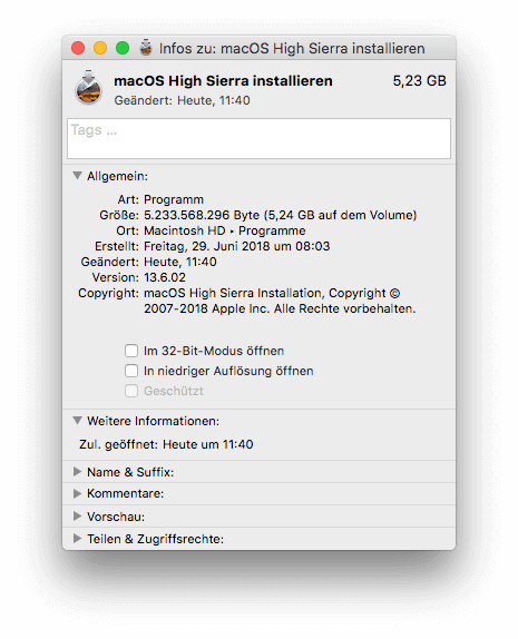 Die Installationsdatei ist gepackt, braucht also weniger Platz als das letztendlich installierte System. Jedoch werden auch die Installer-Dateien immer größer.