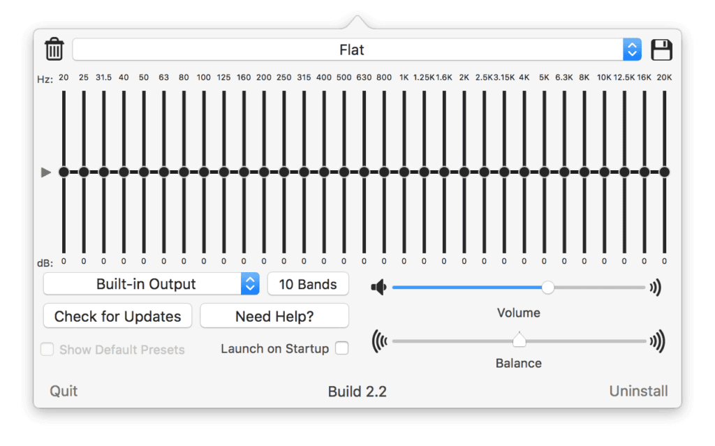 Eine super-genaue Audio-Justierung erreicht ihr mit der Verwendung von 31 EQ-Bändern.