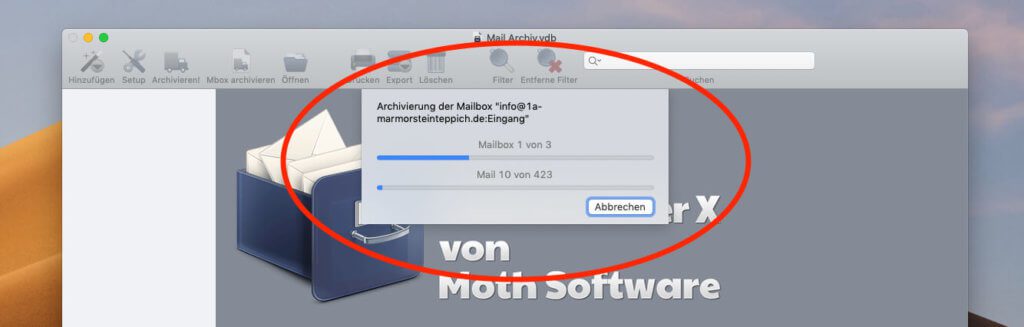 Sind alle Infos zum Account hinterlegt, startet die erste Sicherung, die natürlich – wie bei allen incrementellen Backups – etwas länger dauert als die zukünftigen.