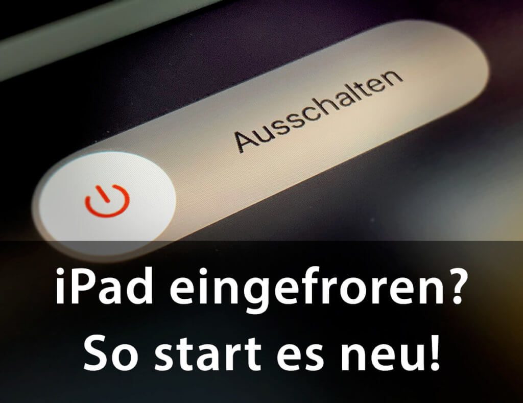 Hier mein Tipp, wie man ein eingefrorenes iPad wieder zum Leben erweckt.