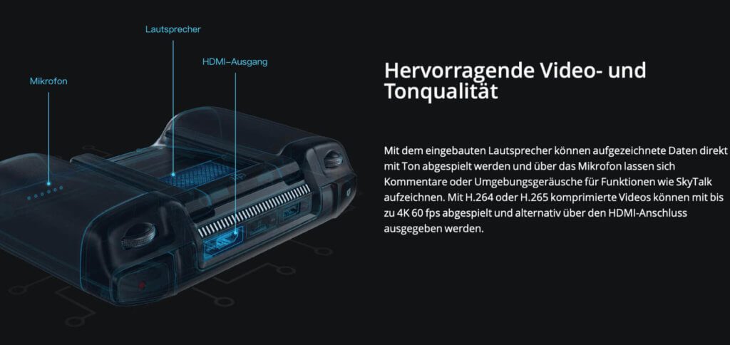 Videos empfangen, speichern, bearbeiten und wiedergeben - alles mit einem Gerät und sogar über HDMI auf größeren Displays.