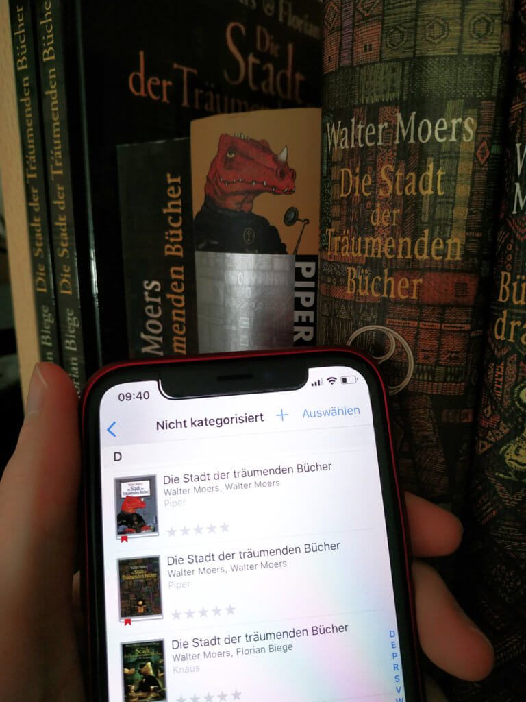 Ob ihr nun alle möglichen "Die Stadt der Träumenden Bücher"-Ausgaben von Walter Moers sammelt oder andere Bücher katalogisieren wollt: BookBuddy ist eine große Hilfe ;)