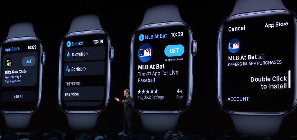 Der Apple Watch App Store ist eine abgespeckte und angepasste Version der bisherigen Versionen für iOS und macOS.