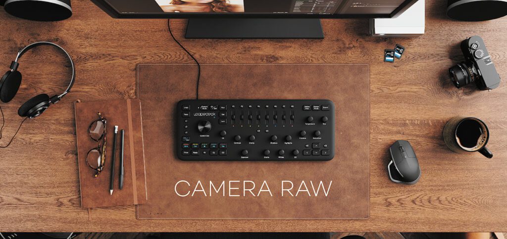 Das Loupedeck+ des finnischen Herstellers Loupedeck unterstützt nun Camera Raw für Adobe Photoshop und bringt entsprechend neue Funktionen mit. Bildquelle: Loupedeck