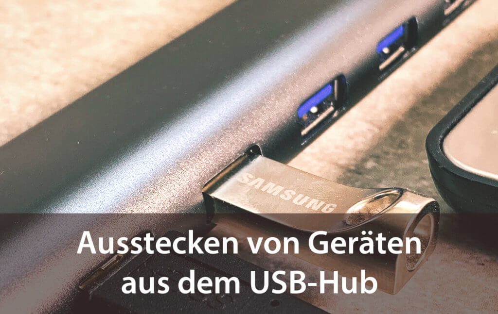 In welcher Reihenfolge sollte man Geräte aus dem USB-Hub aus- oder einstecken? Hier die Antwort von Sir Apfelot (Fotos: Sir Apfelot).