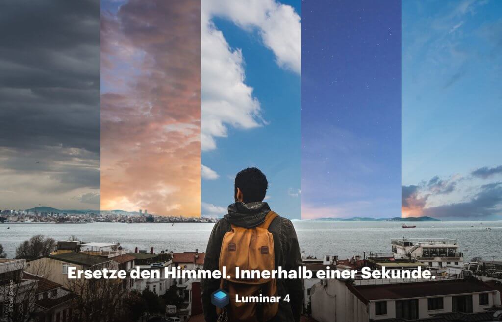 Mit AI Sky Replacement in Skylum Luminar 4 kann man per Mausklick den Himmel austauschen und den Vordergrund entsprechend anpassen (lassen).