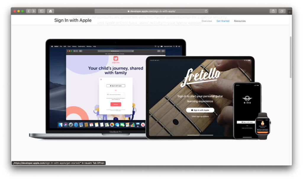 Sign in with Apple oder Anmelden mit Apple ist ein neuer Service, der Facebook und Google mit wesentlich mehr Datenschutz und Sicherheit ablösen soll.