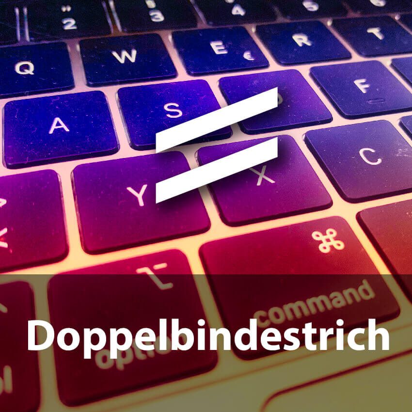 Doppelbindestrich unter macOS