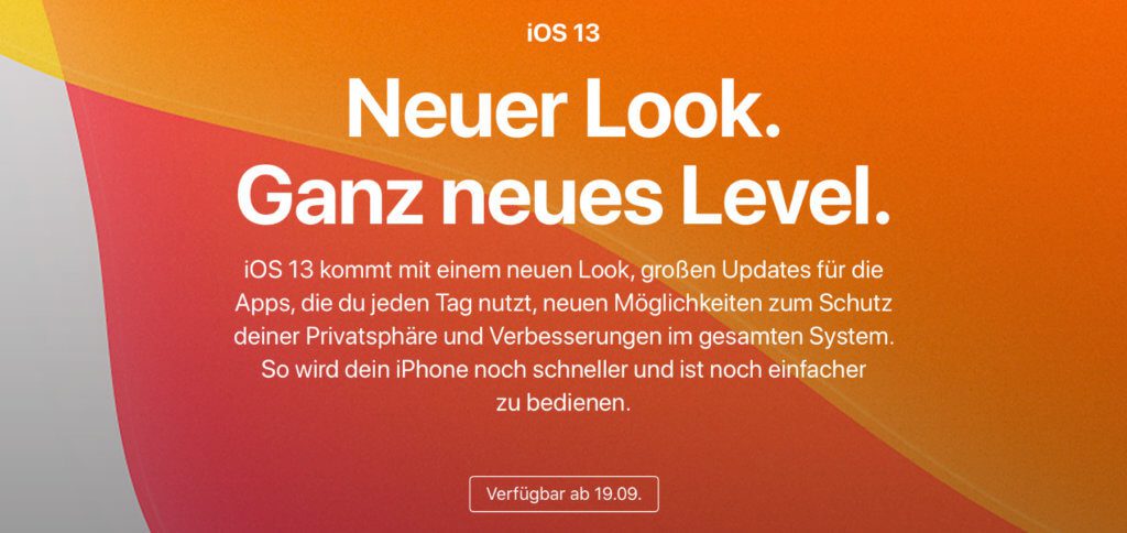 Ab dem 19.09.2019, also ab heute, könnt ihr iOS 13 auf dem iPhone installieren. Vor dem iOS-Upgrade solltet ihr aber ein System-Backup machen. Das geht per iCloud und per iTunes.