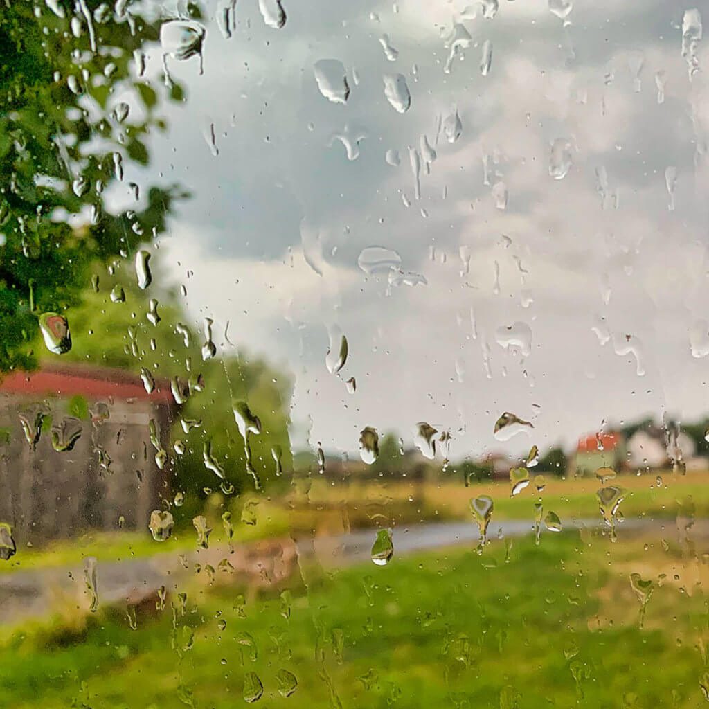 Schönes Regenfoto