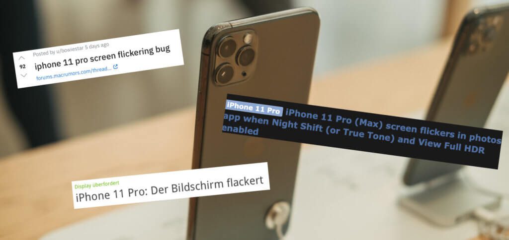 Wenn das Apple iPhone 11 Pro (Max) Display flackert, dann können True Tone, Night Shift und weitere Einstellungen daran Schuld sein. Hier ein paar Tipps gegen das Bildschirmflackern. Flicker Gate