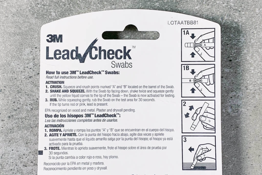 Die Schnellanleitung für den 3M Lead Check: So funktioniert der Test auf Bleifarbe in der praktischen Anwendung.