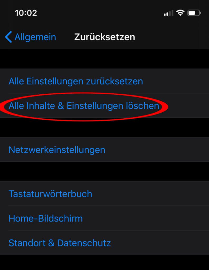 Der iPhone Hard Reset kann über das iOS-Menü realisiert werden. Vor allem auf Apple-Smartphones ohne Home Button (iPhone 11, etc.) geht dies.