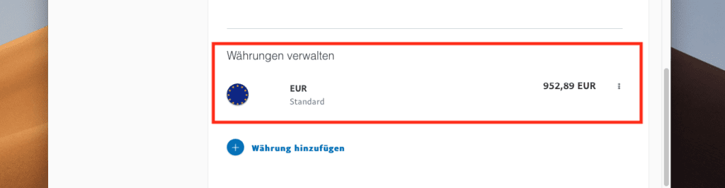 Paypal auf Euro umstellen 12