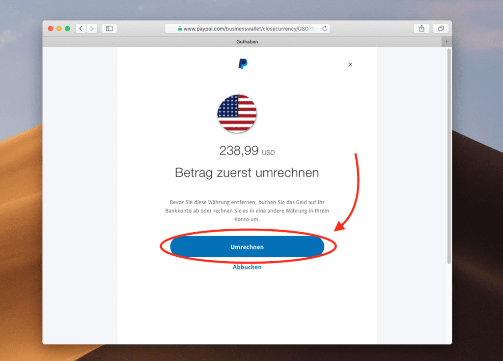 Paypal auf Euro umstellen 6
