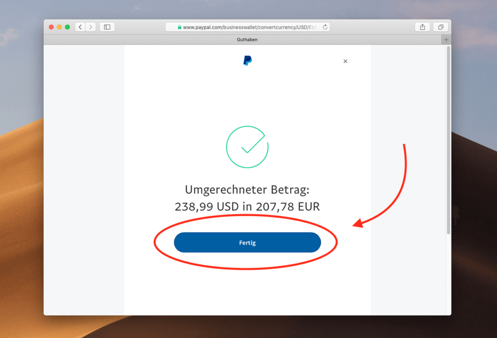 Paypal auf Euro umstellen 9