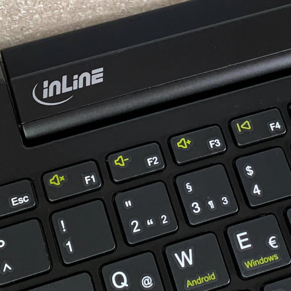 Test des InLine 4in1 Bluetooth Aluminium Keyboard